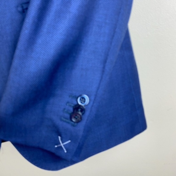 NWT Massimo Dutti Viscose Dark Blue Jacket Size 40 - Picture 3 of 13